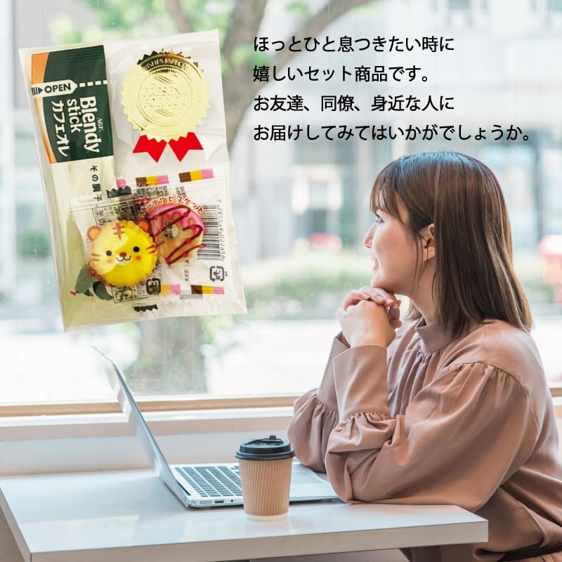 Amazon | プチギフト ブレンディスティックコーヒー・アニマルクッキー